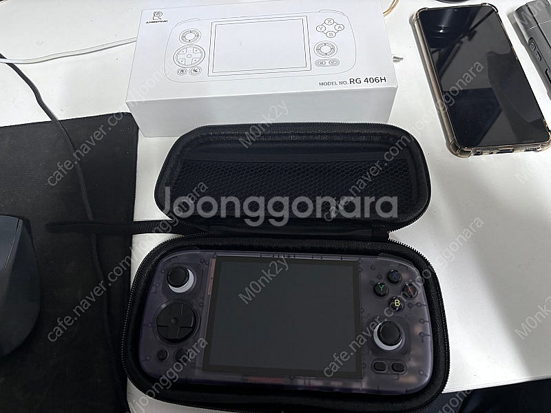 앤버닉 rg406h 투명보라 + 256 한방 팝니다--5