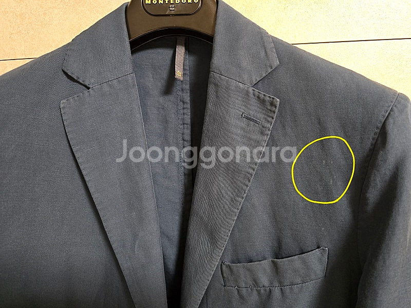 몬테도로 montedoro 치노리노 블루 네이비 재킷--6