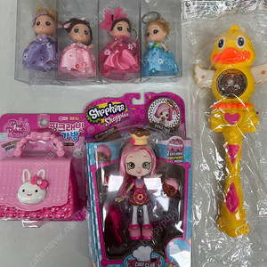 (미개봉) 샵킨즈(shopkins) 샤피즈인형, 요술봉, 핑크래빗가방, 미니인형 일괄판매