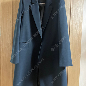 한섬 세컨플로어 네이비 여성 롱 자켓 M size