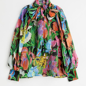 H&M Iris Apfel 콜라보 아이리스 아펠 블라우스 (M 새상품)