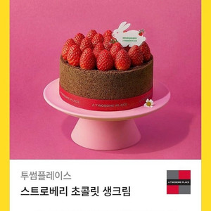 투썸플레이스 스트로베리 초콜릿 생크림 스초생 37000원권 케이크 판매