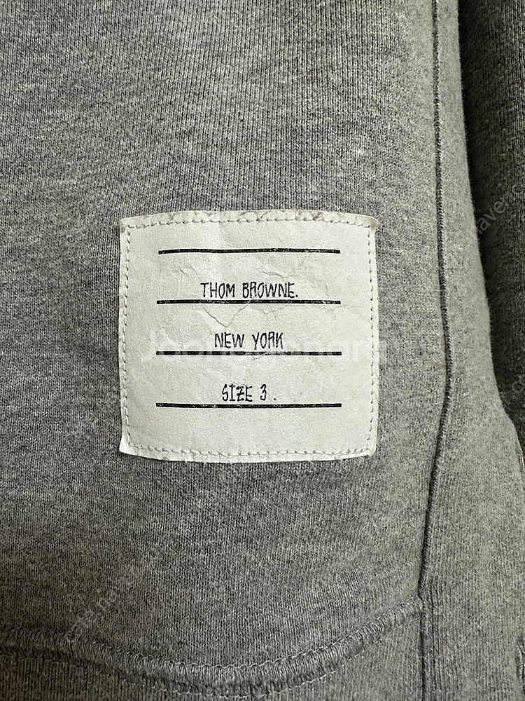 톰브라운 사선 그레이 맨투맨 3 size--6