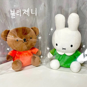 새상품)정품 미피 토끼 곰돌이 보리스 중형 인형 생일선물