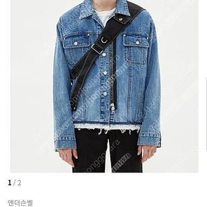 앤더슨벨 인사이드아웃 지퍼 데님 자켓 m