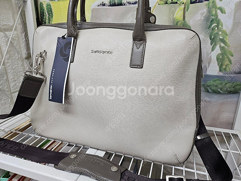 쌤소나이트 쳔연소가죽 서류가방 노트북가방 남녀공용 BC...--1