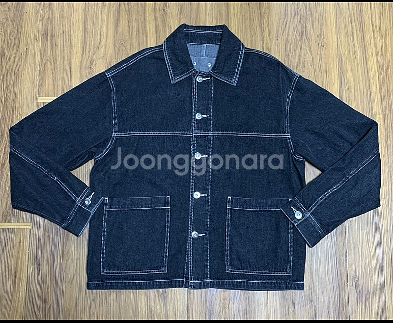 에잇세컨즈 체크 트러커자켓, 에잇세컨즈 흑청트러커--1