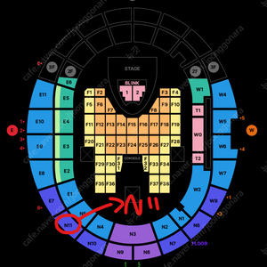 블랙핑크 콘서트 7월 5일(토) A석 2연석