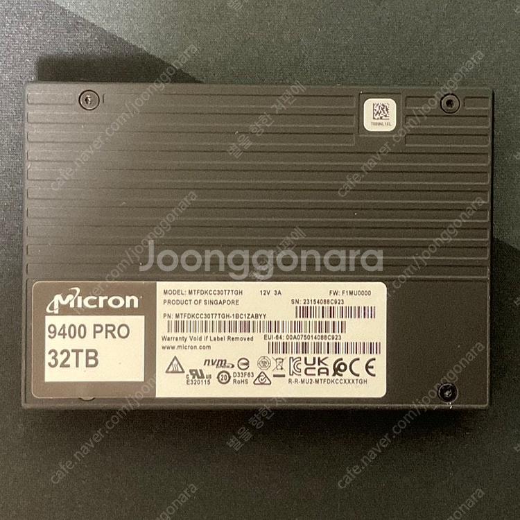 마이크론 9400 PRO 32TB U.3 SSD 팝니다...--0