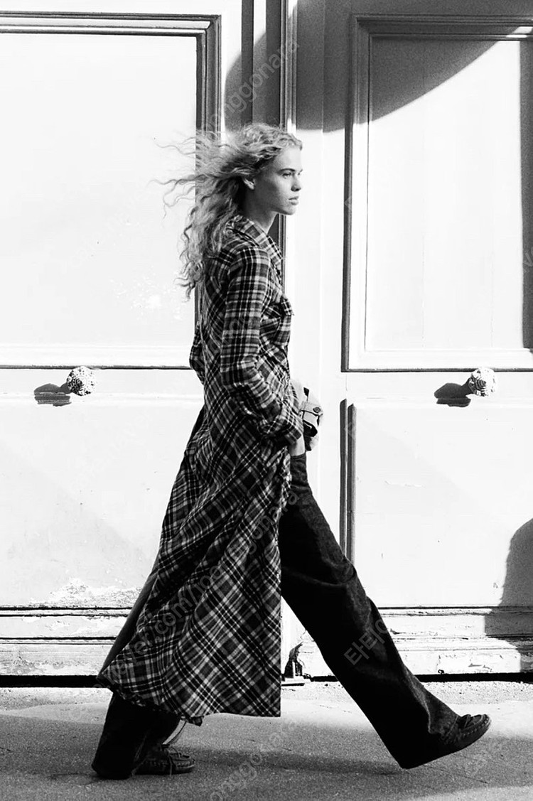 zara 자라 체크 셔츠 스타일 원피스 109900-49900 택있는 새상품--6