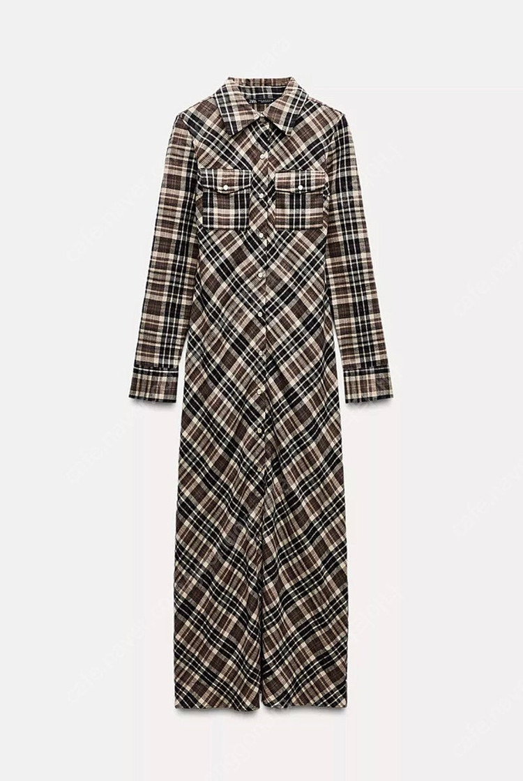 zara 자라 체크 셔츠 스타일 원피스 109900-49900 택있는 새상품--7