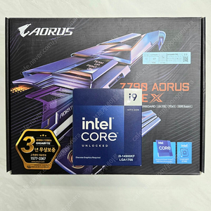 인텔 i9 14900kf 기가바이트 어로스 엘리트 X aorus elite z790 x (CPU +보드)