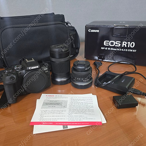 캐논 EOS R10 18-45KIT, RF-S 55-210 F 5-7.1 IS STM 일괄 판매합니다