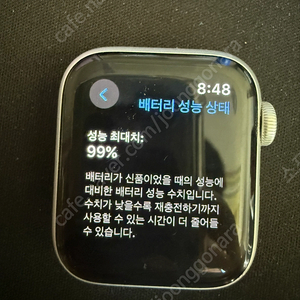 애플워치 se 40mm 실버 배터리 99