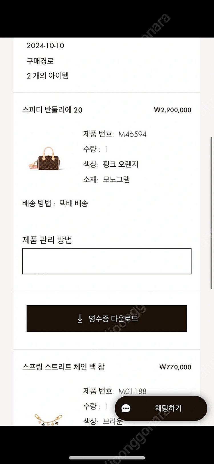 루이비통 스피디 반둘리에 20 + 스프링 스트리트 체인...--1