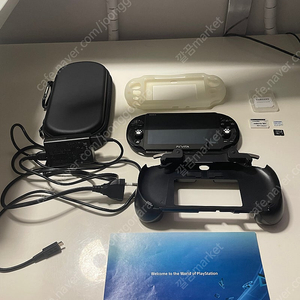 ps vita 2세대 sd512+메모리 16gb+파우치+핸드 그립
