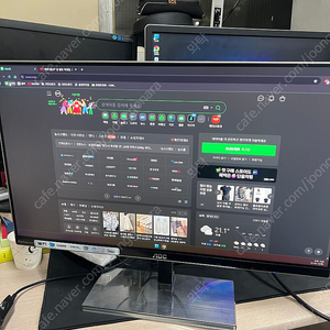 모니터 AOC 알파스캔 g2477fxq 무결점 ips 24인치 판매합니다!!