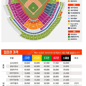 16일 금요일 한화이글스 vs SSG랜더스 카스존 응원석 단석 판매