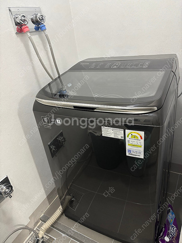 삼성 통돌이 세탁기 22kg 블랙(상태 양호)--0