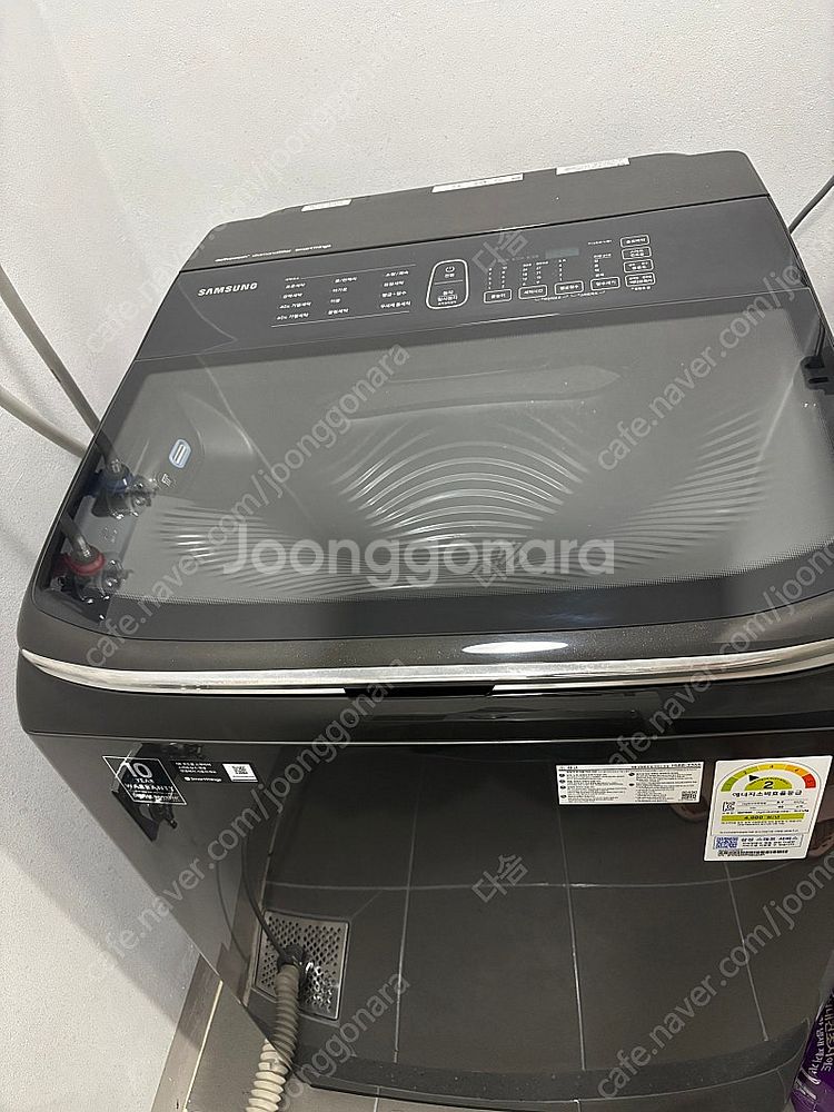 삼성 통돌이 세탁기 22kg 블랙(상태 양호)--3