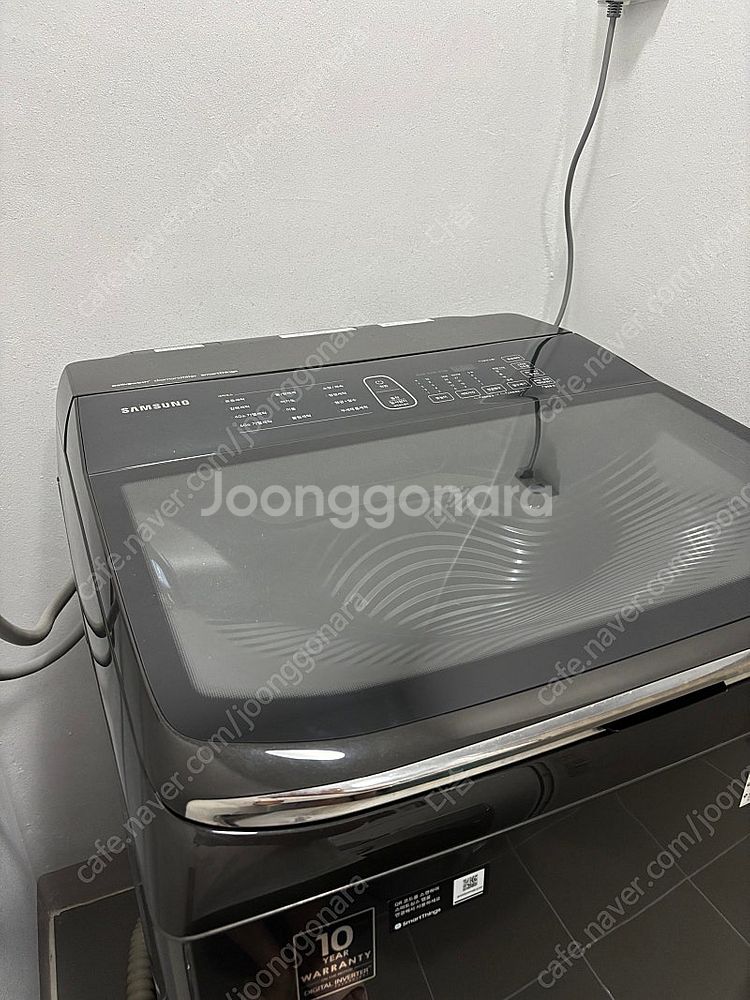 삼성 통돌이 세탁기 22kg 블랙(상태 양호)--4