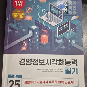 이기적 2025 경영정보시각화능력 필기 기본서 택포1만원