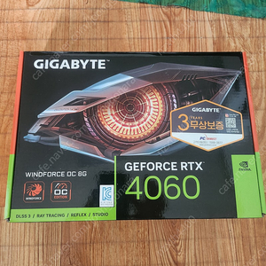 기가바이트 지포스 RTX 4060 WINDFORCE OC D6 8GB 제이씨현 미사용