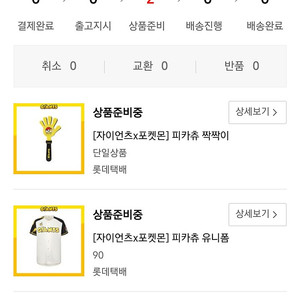 롯데 피카츄 유니폼 90사이즈 나승엽 마킹 팝니다