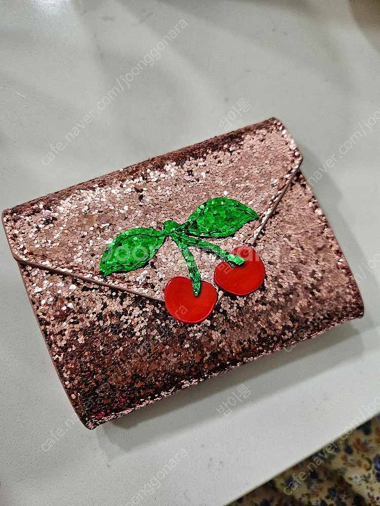 반택포) 미사용) 콩제슬레드 카드지갑 동전지갑 글리터 ...--0