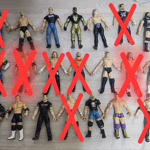 고전 WWE 피규어들 저렴하게 대량 정리 합니다, 희귀제품,레전드 선수 등 보고 가세요~!