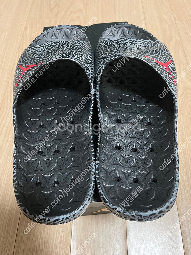 (새상품)조던 슈퍼플라이 팀 슬라이드 GR 블랙코끼리 280사이즈--2