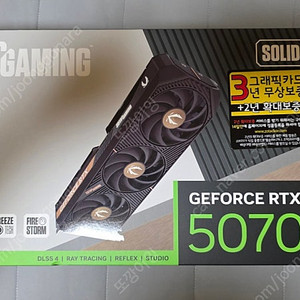 조텍 지포스 RTX5070TI SOLID SFF OC SFF D7 16GB 미개봉