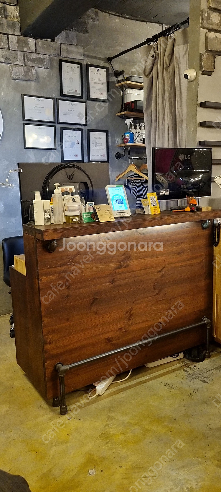 인더스트리얼 인포데스크 미용샵에서 사용했어요.급처분합니...--1