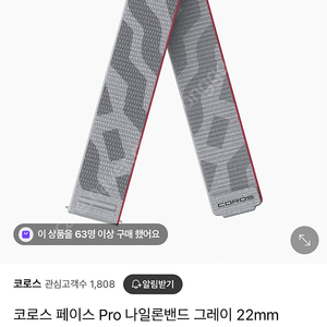 코로스 페이스 프로 나이론 스트랩 판매합니다 (미개봉)