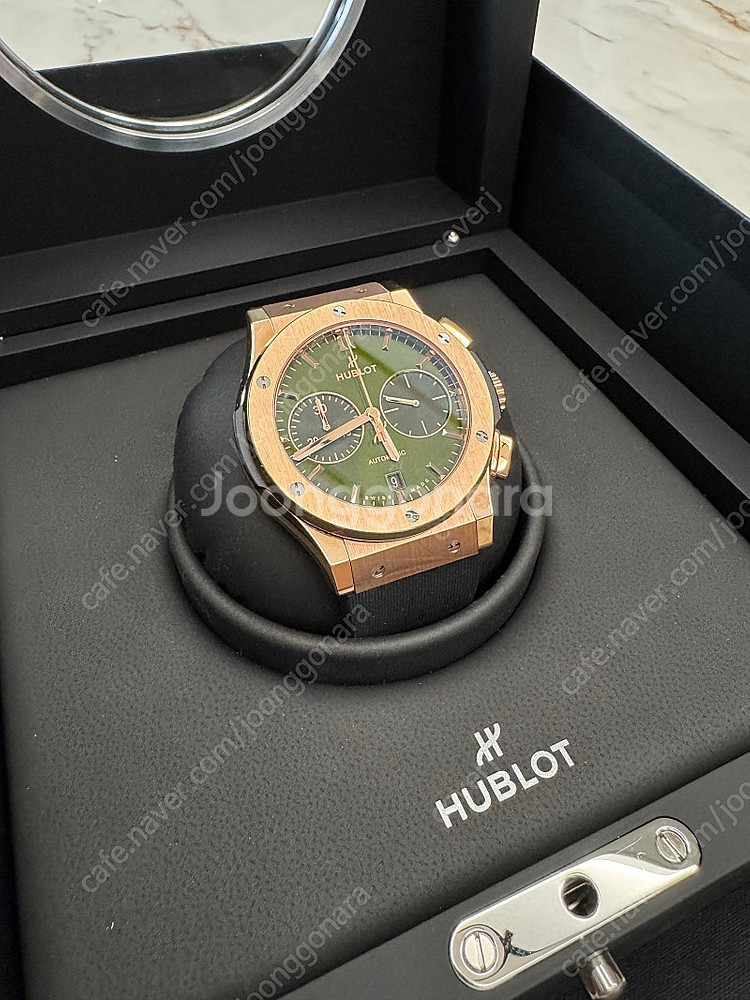 위블로 클래식퓨전 금통 킹골드(녹판) 크로노 45MM--3