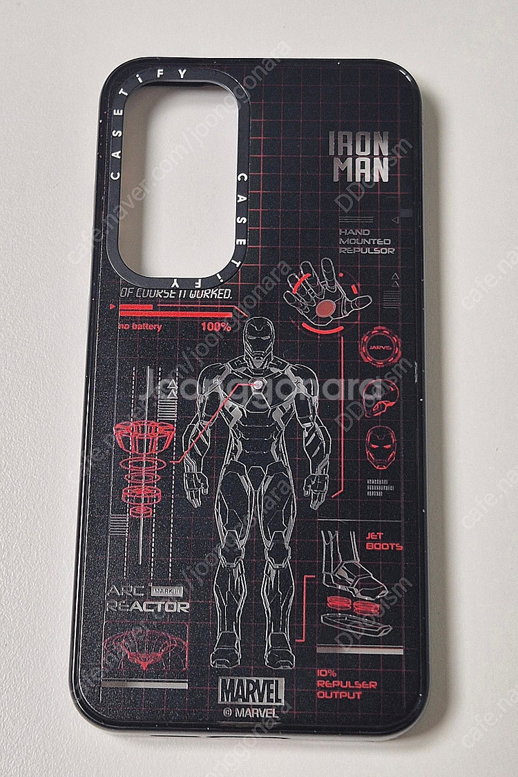 갤럭시 S24플러스 케이스티파이 아이언맨 케이스 팝니다.--0