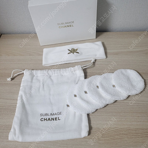 정품) 샤넬 헤어밴드 페이스타올 및 파우치 (코스메틱)