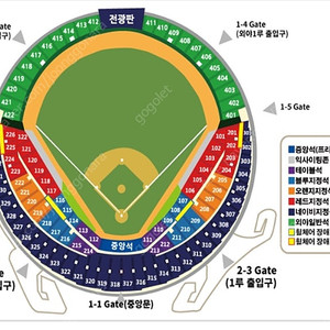 두산 NC 23일(금) 1루 오렌지석 207블록 통로 2연석