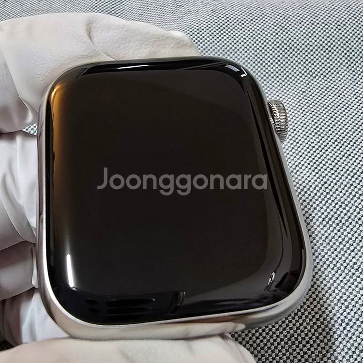APPLE 애플워치 7 스테인리스 실버, 45mm, 셀...--0