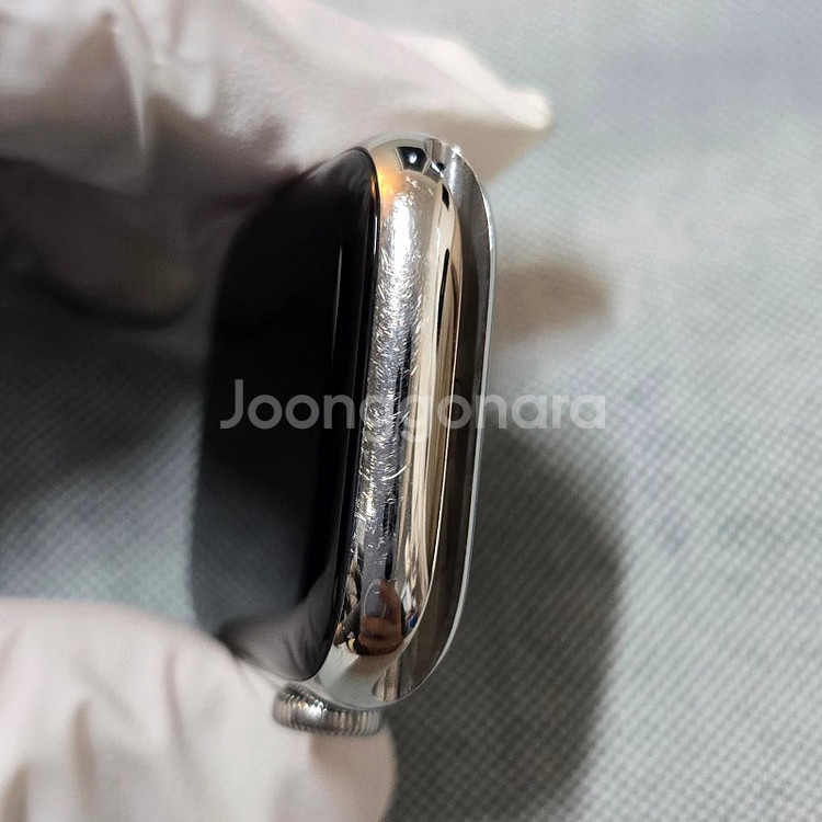 APPLE 애플워치 7 스테인리스 실버, 45mm, 셀...--4