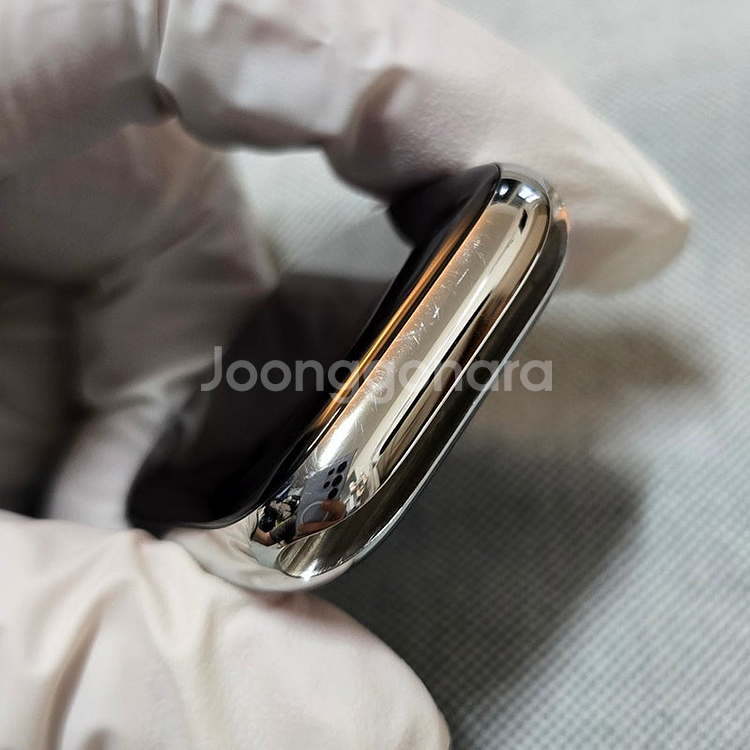 APPLE 애플워치 7 스테인리스 실버, 45mm, 셀...--6