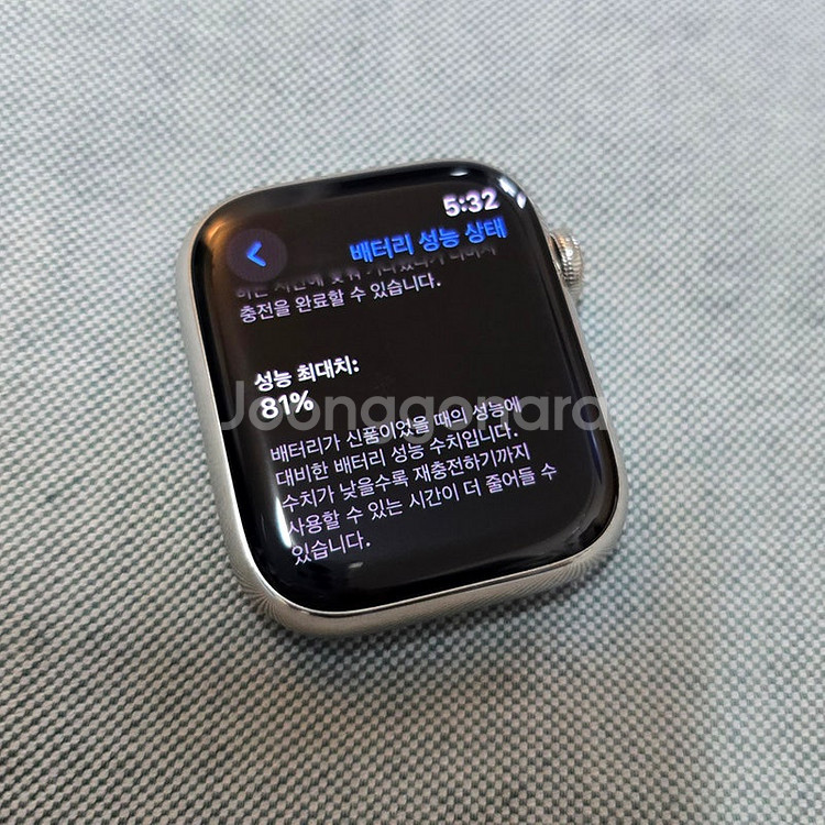 APPLE 애플워치 7 스테인리스 실버, 45mm, 셀...--7