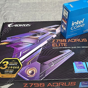 14600KF 정품 + Z790 AORUS ELITE 정품 풀박스 팝니다.