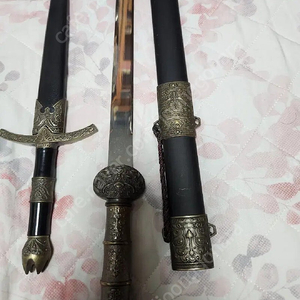 장식용 단검 3점 고급금속 수제품