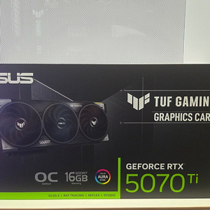 ASUS RTX 5070 Ti TUF (미개봉) 판매 합니다