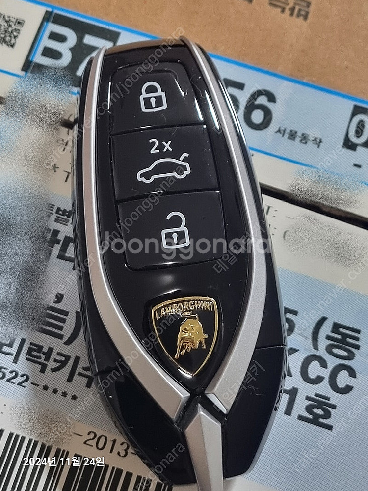 람보르기니 오리지널 신형 스마트키 충격 파손 버튼키 고...--3