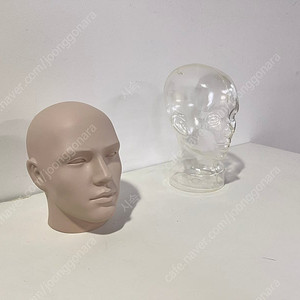 두상 마네킨(투명, 살색), 투명 옷걸이