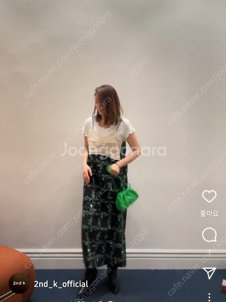 세컨케이 뷔스티에원피스+반팔티--0
