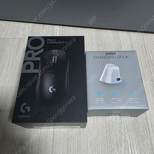 로지텍G PRO X Superlight 2 지슈라2 게이밍마우스, 충전독 미개봉 새상품