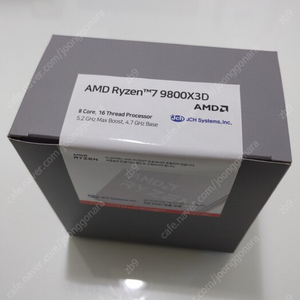 AMD 라이젠7 6세대 9800X3D CPU 멀티팩 미개봉 새상품